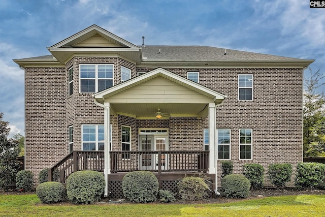 view of front facade featuring covered porch