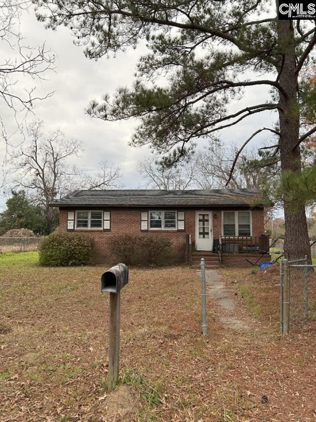 view of ranch-style home