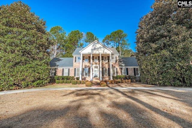 view of greek revival inspired property