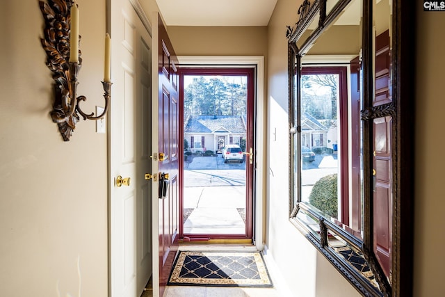 view of doorway to outside