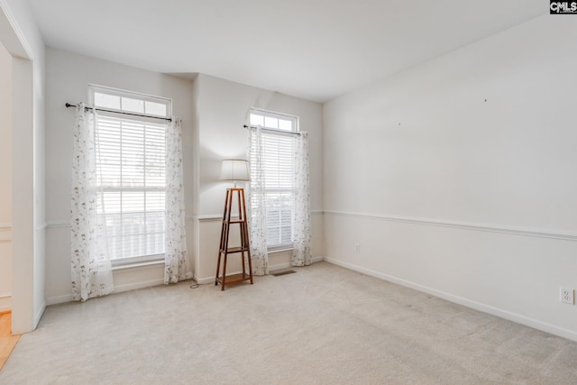 view of carpeted empty room