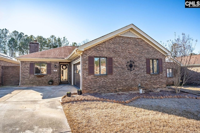 ranch-style house with a garage