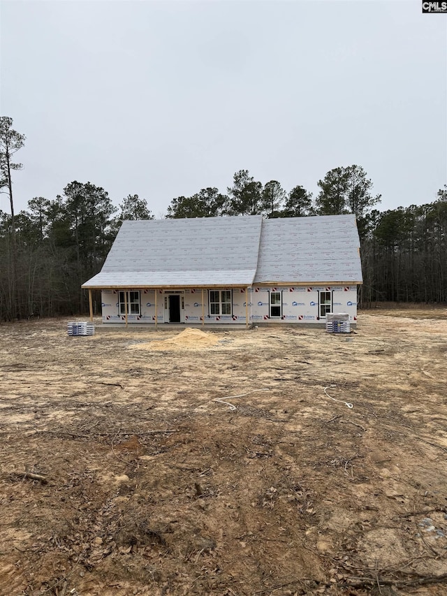 view of front of house with a porch