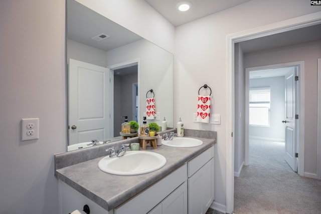 bathroom featuring vanity