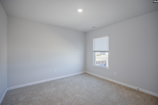 view of carpeted empty room