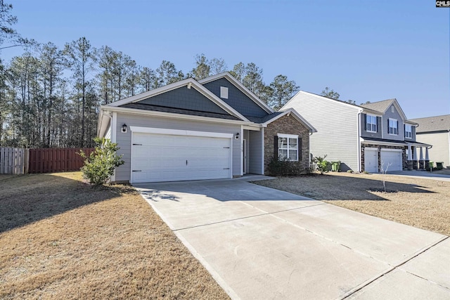 view of front facade featuring a garage