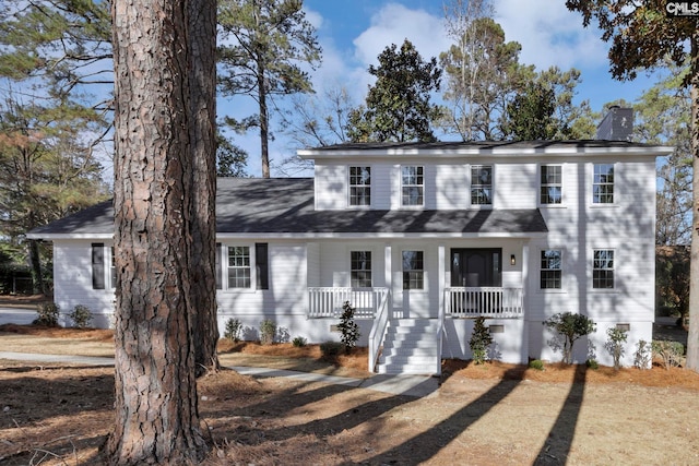 view of front of house featuring a porch