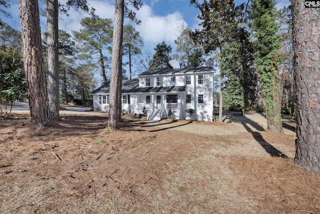 view of colonial home