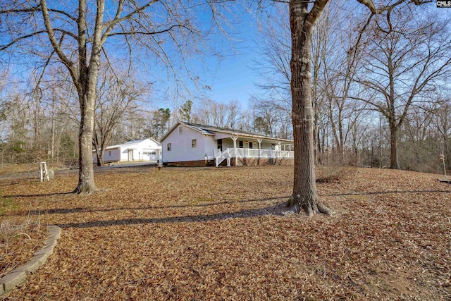 view of front of house with a porch