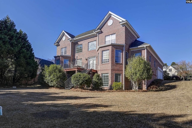 view of property exterior featuring a lawn