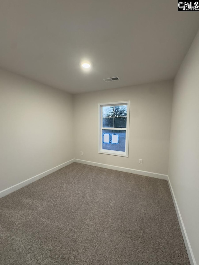 view of carpeted empty room