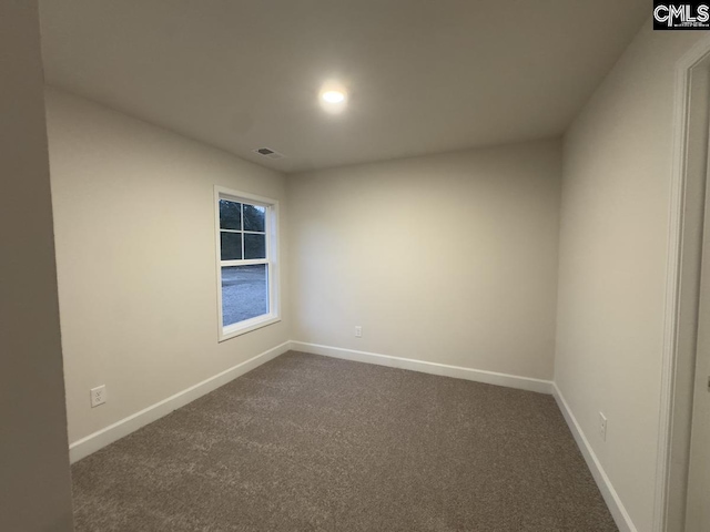 view of carpeted empty room