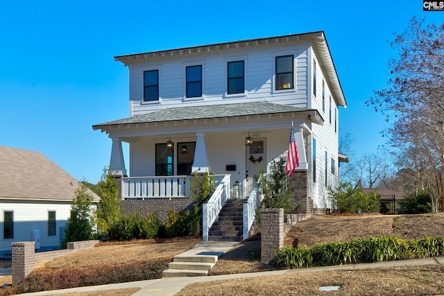 view of front of house featuring a porch