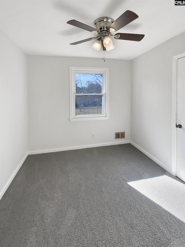 unfurnished room featuring ceiling fan