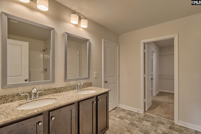 bathroom featuring vanity