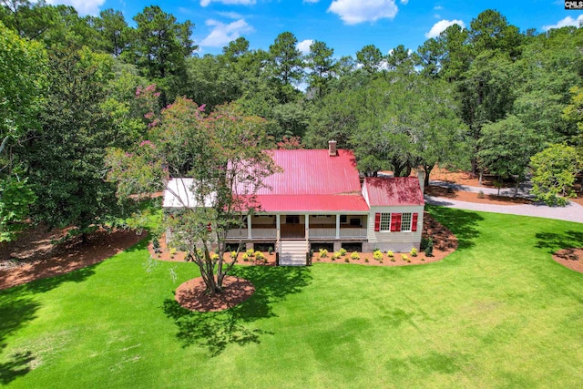 birds eye view of property