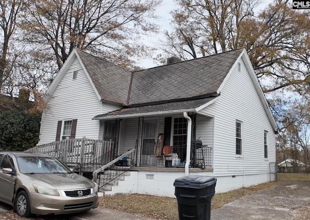 view of front of home featuring a porch