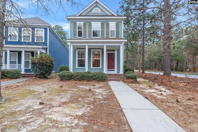 view of front of house with a porch