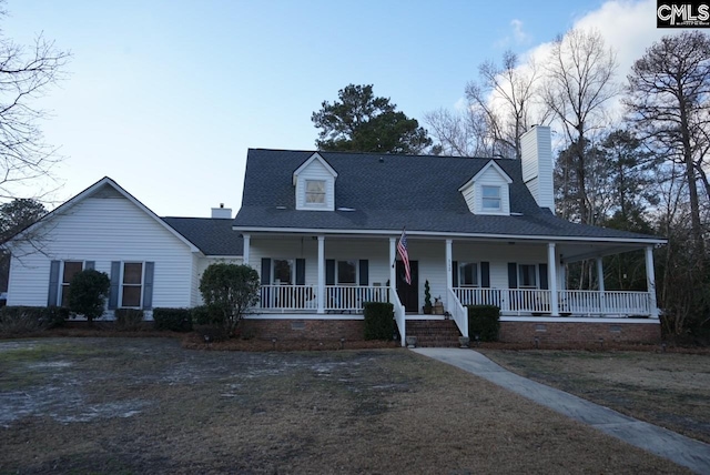 view of front of house featuring a porch