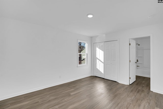 interior space featuring hardwood / wood-style flooring