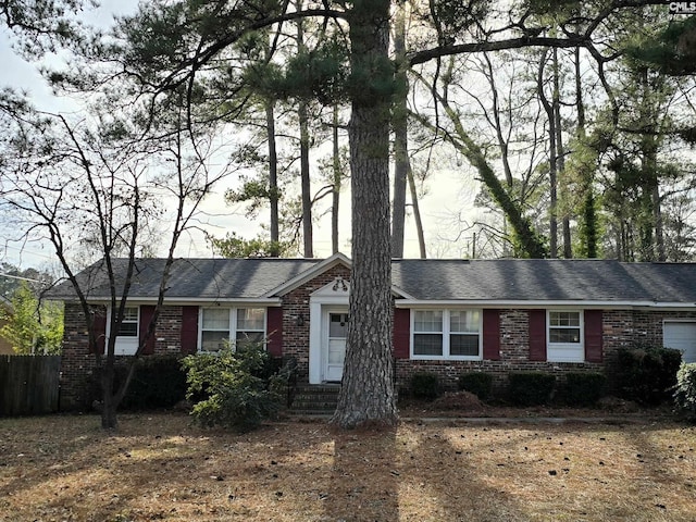 view of ranch-style home