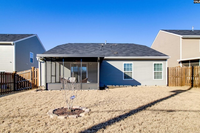 view of rear view of property