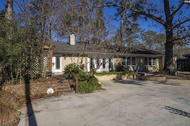 view of ranch-style home