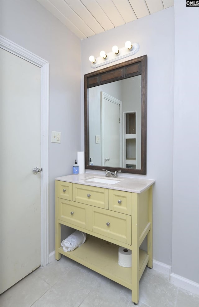 bathroom featuring vanity