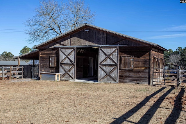 view of outbuilding