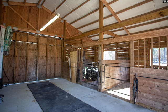 view of horse barn