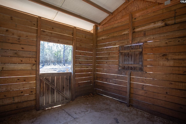 view of horse barn