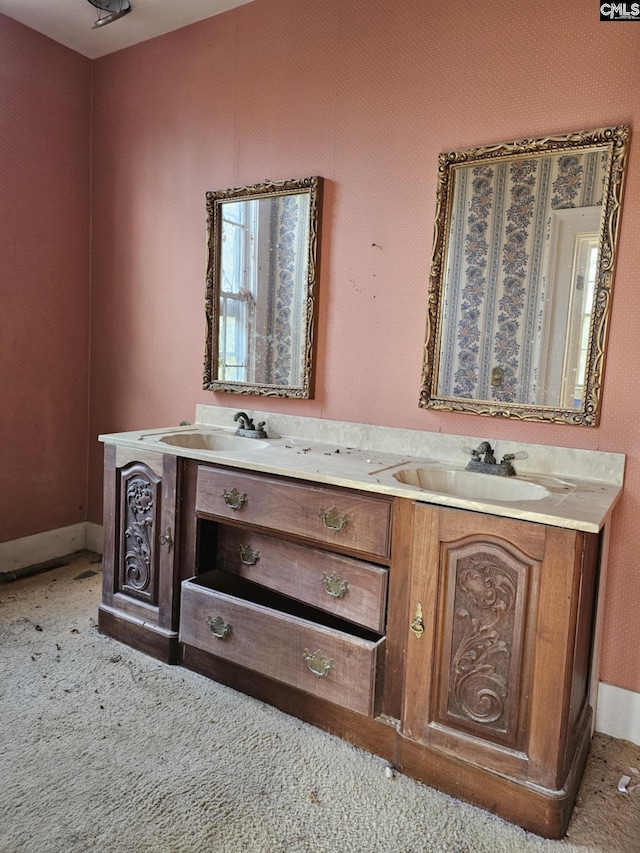 bathroom featuring vanity