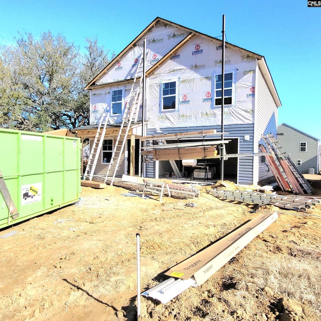 view of rear view of property