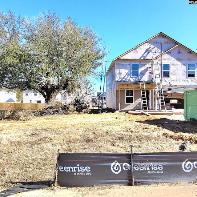 view of front of home