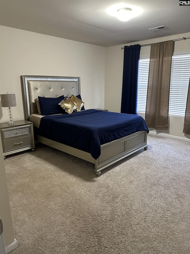 bedroom with carpet