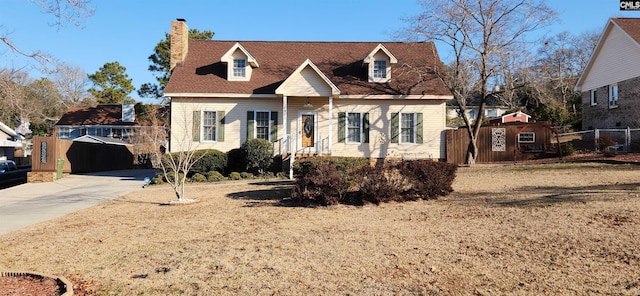 view of cape cod house