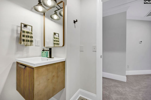 bathroom featuring vanity