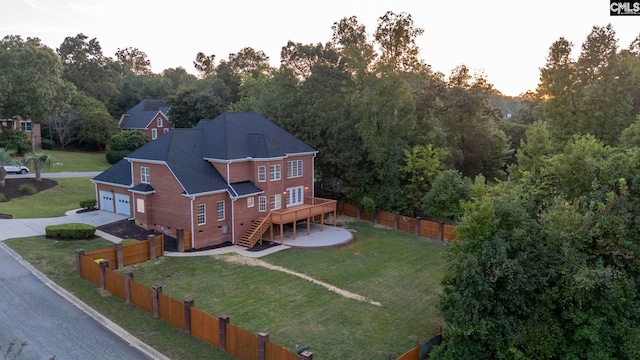 birds eye view of property