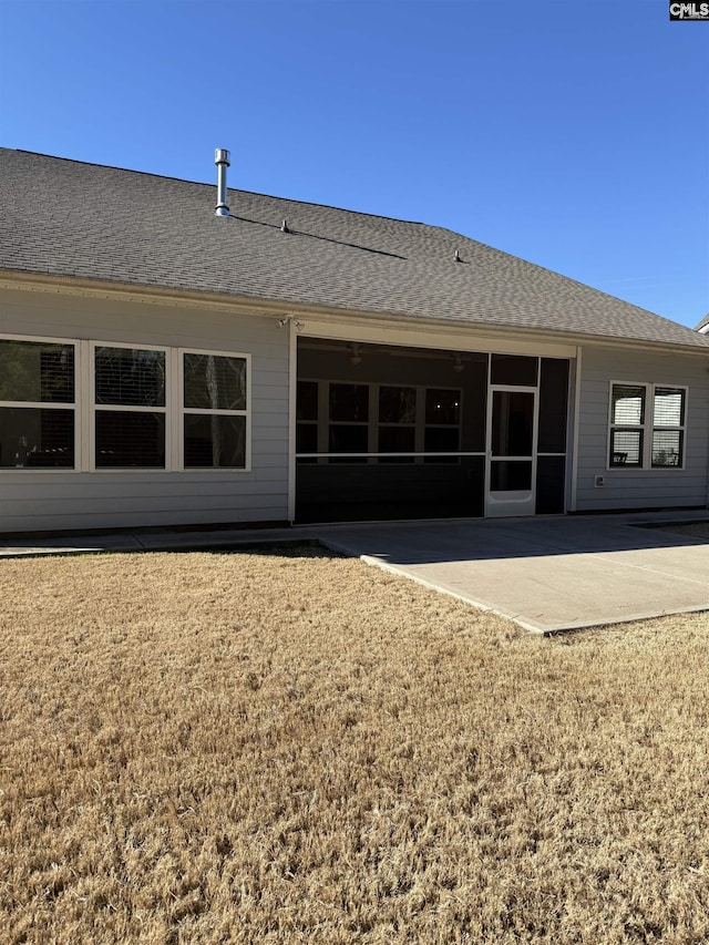 back of house featuring a patio area