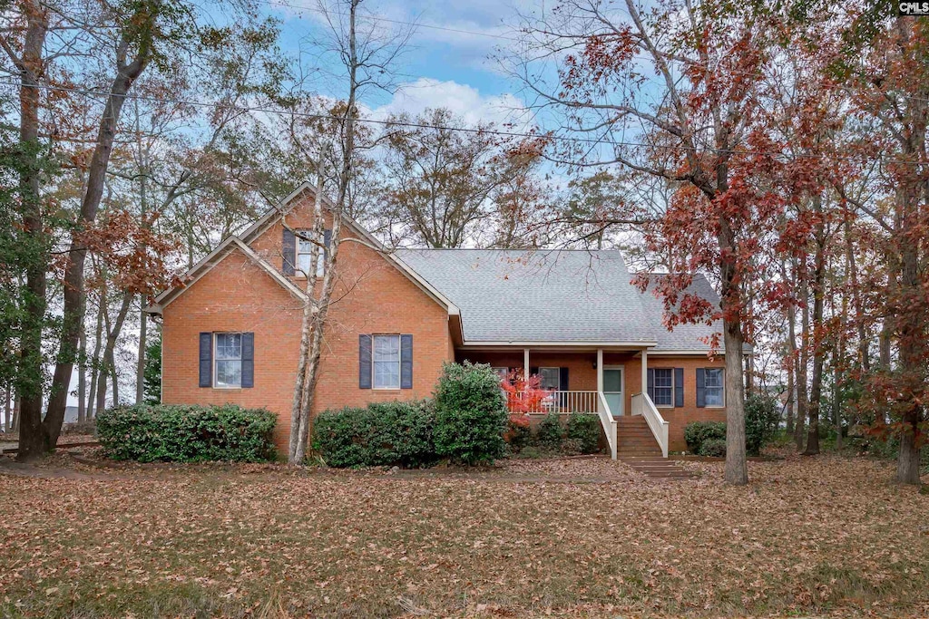 view of front of home featuring a porch