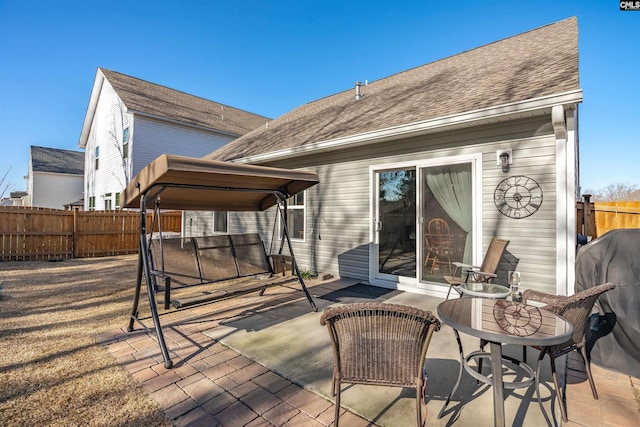 rear view of house with a patio area