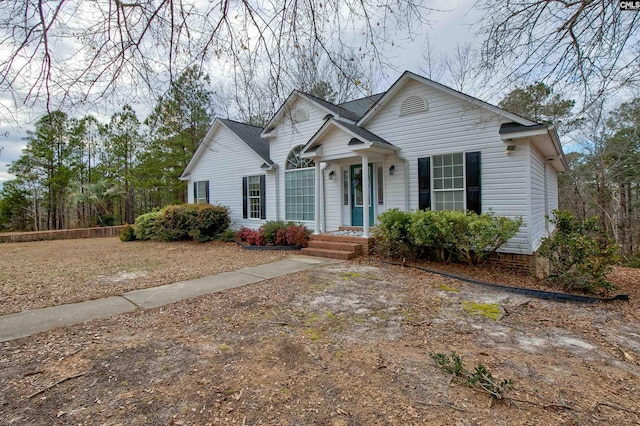 view of front of home