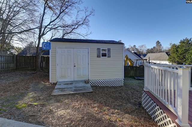 view of outbuilding