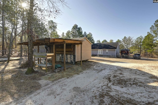 view of rear view of property