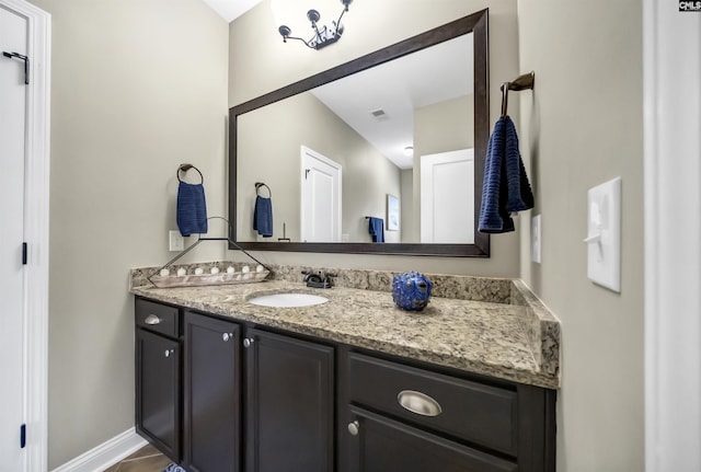 bathroom featuring vanity