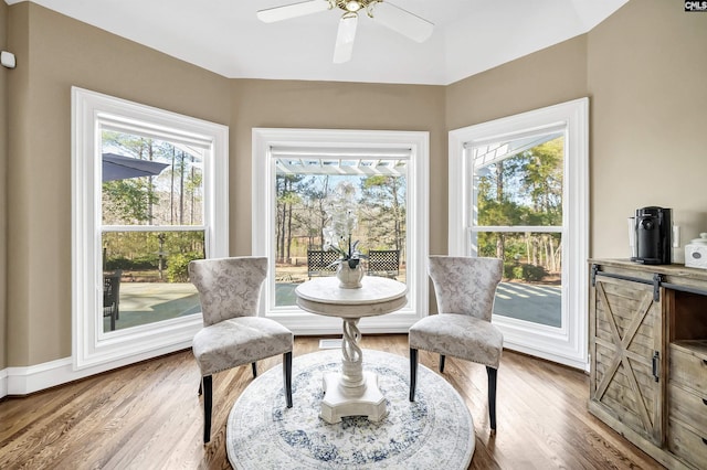 106 Stonebrook Dr, Blythewood, SC 29016 - living area featuring hardwood / wood-style floors and ceiling fan