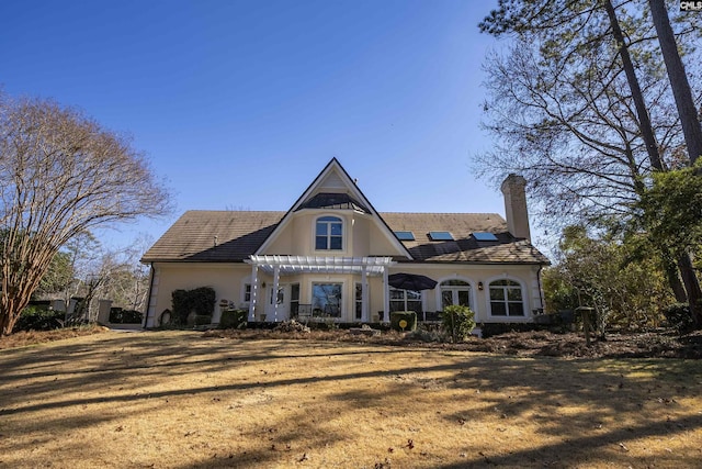 106 Stonebrook Dr, Blythewood, SC 29016 - view of front of home with a front lawn and a pergola