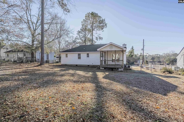 view of back of property