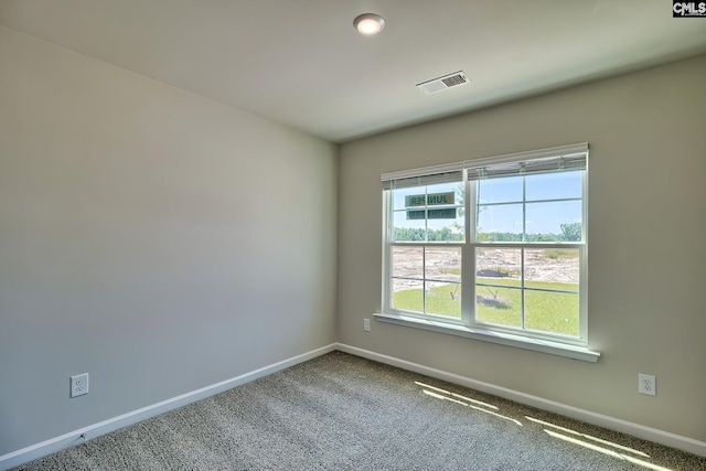 view of carpeted empty room