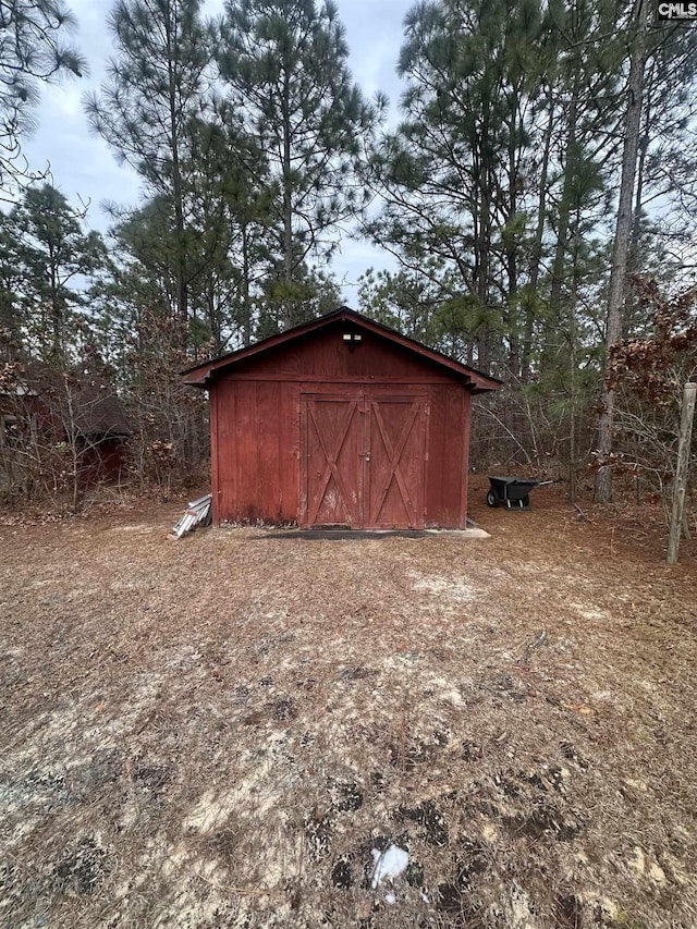 view of outdoor structure